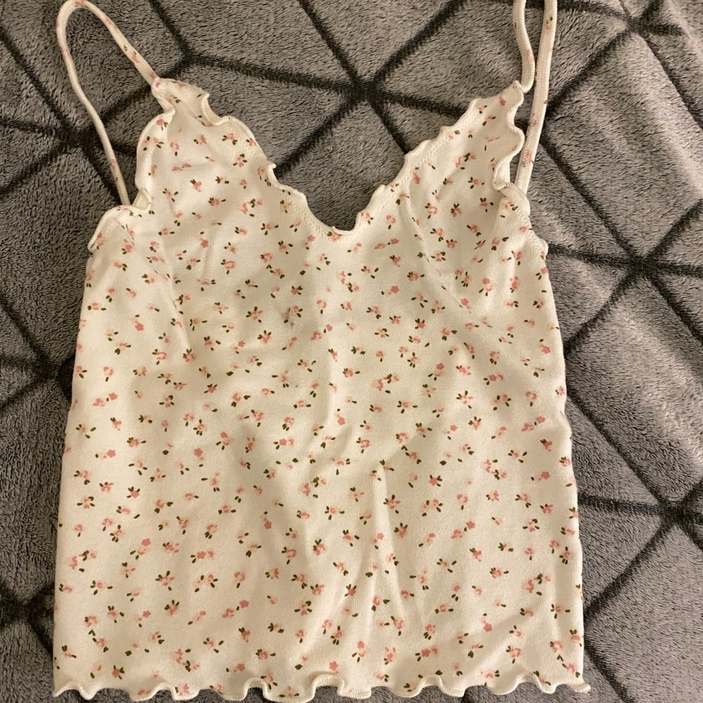 Brandy Melville floral tank top